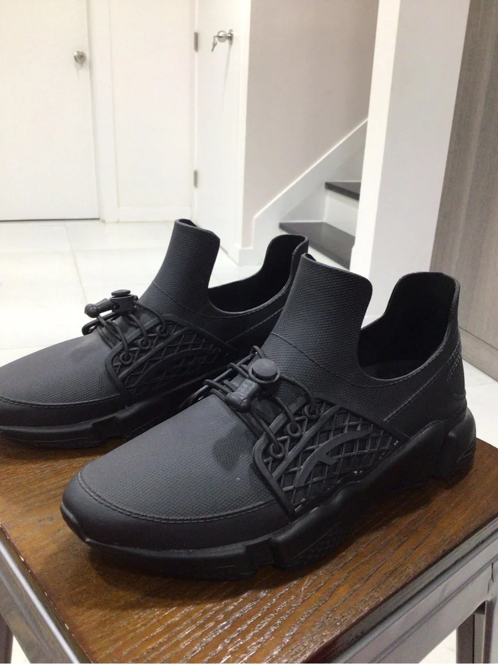 Henry Ferrera All-Black Slip-On Athletic Sneakers